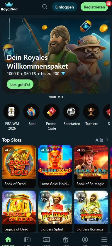 Royalsea App Vorschau